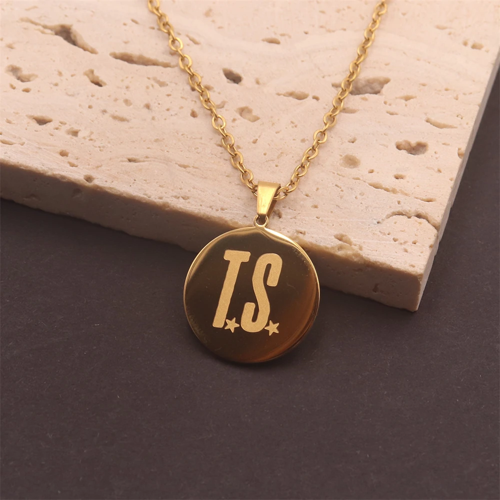 Stainless Steel TS Inspired Necklace Taylor Album Showgirl Necklaces Music Lover Fan Gift Florida ALCHEMY PETER Collier Girl Boy