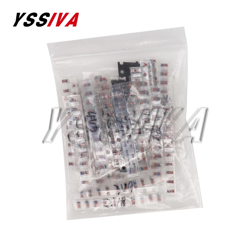 300pcs 1/2W SMD LL34 Zener Diode Assorted Kit 0.5W 2V - 39V 30Values Each 10pcs DIY Sample Set