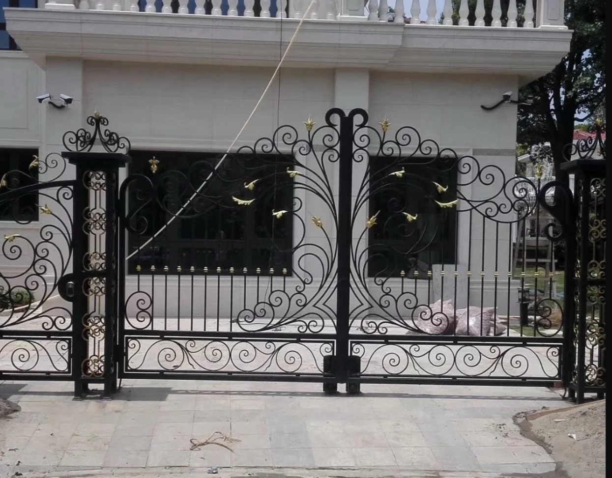 Home Garden Driveway Sliding Fences Gates Simple House Main Gate Grill Design Electric Remote Sliding Main Gate Design