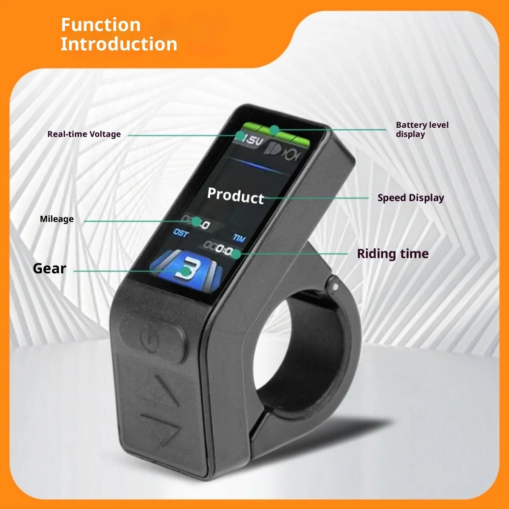 

24V36V48V Дисплей Ebike KT-TF04 Мини-дисплей с интеллектуальным управлением ЖК-дисплей Водонепроницаемая вилка для запасных аксессуаров для велосипеда