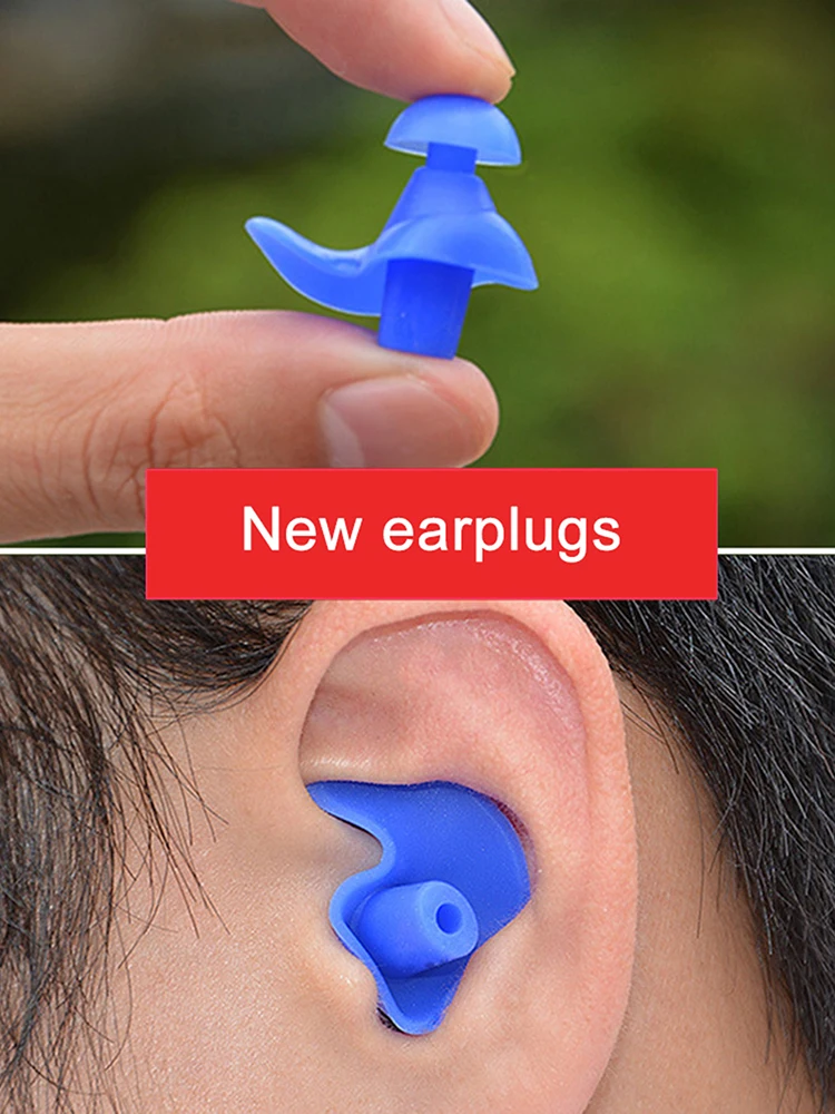 Waterproof Swimming Earplugs For Adults, Swimming, Children Diving, Soft Noise Prevention