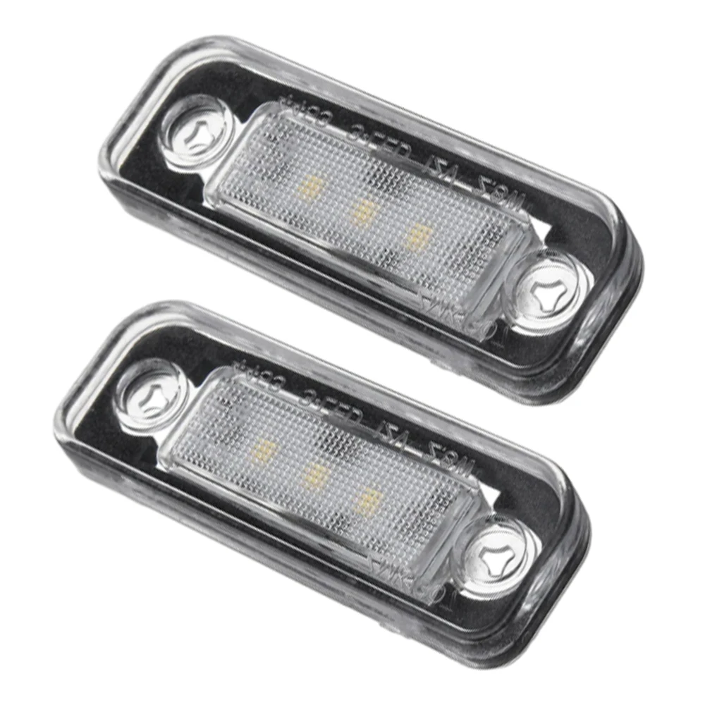 

12 В 2 шт. автомобильный светодиодный светильник номерного знака ксеноновый белый свет для Mercedes-Benz C-Class CLS E-Class