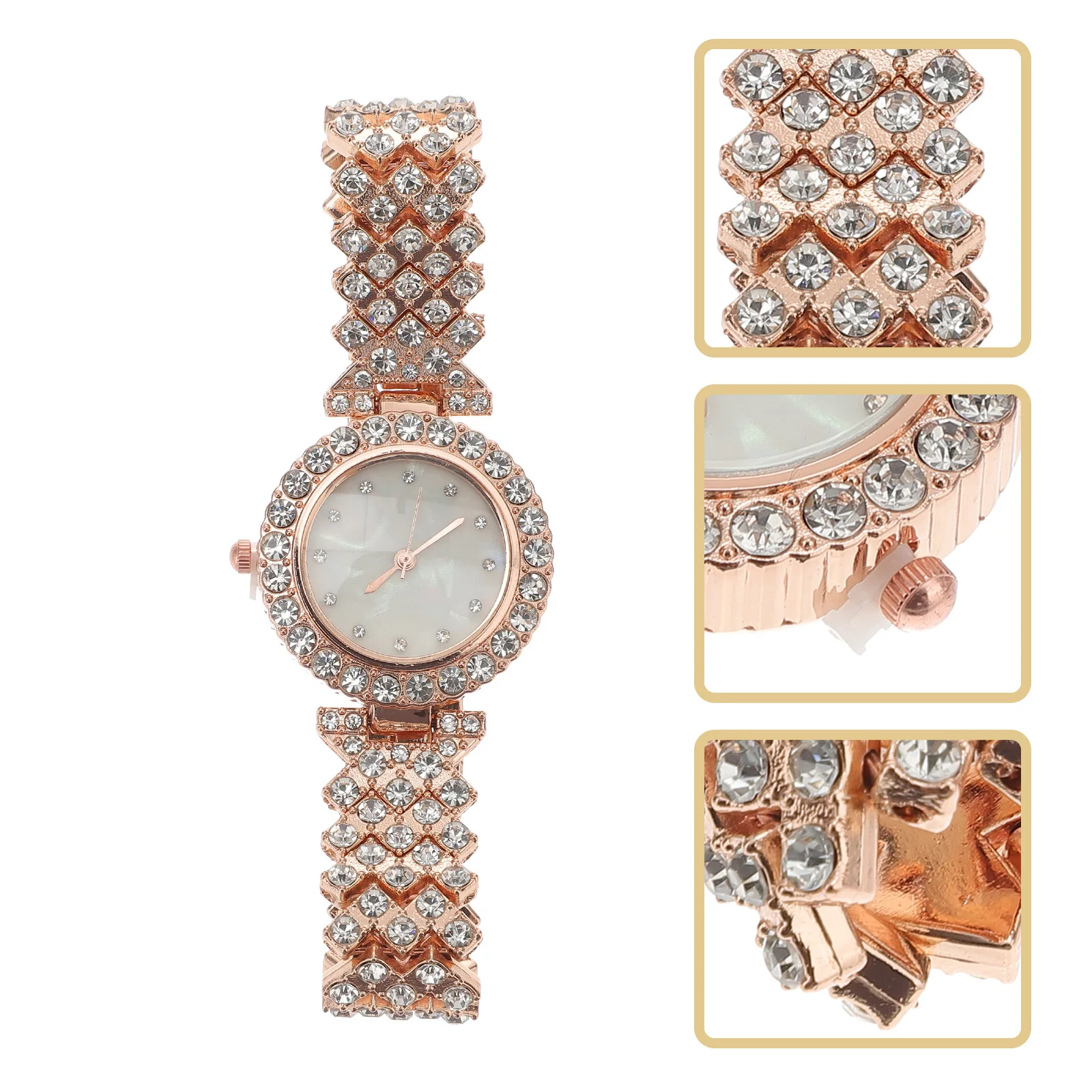 

Alloy Women Watch Wear-Resistant Ladies Accessory Delicate Design Fine Workmanship Beautiful Appearance Suitable for Multiple