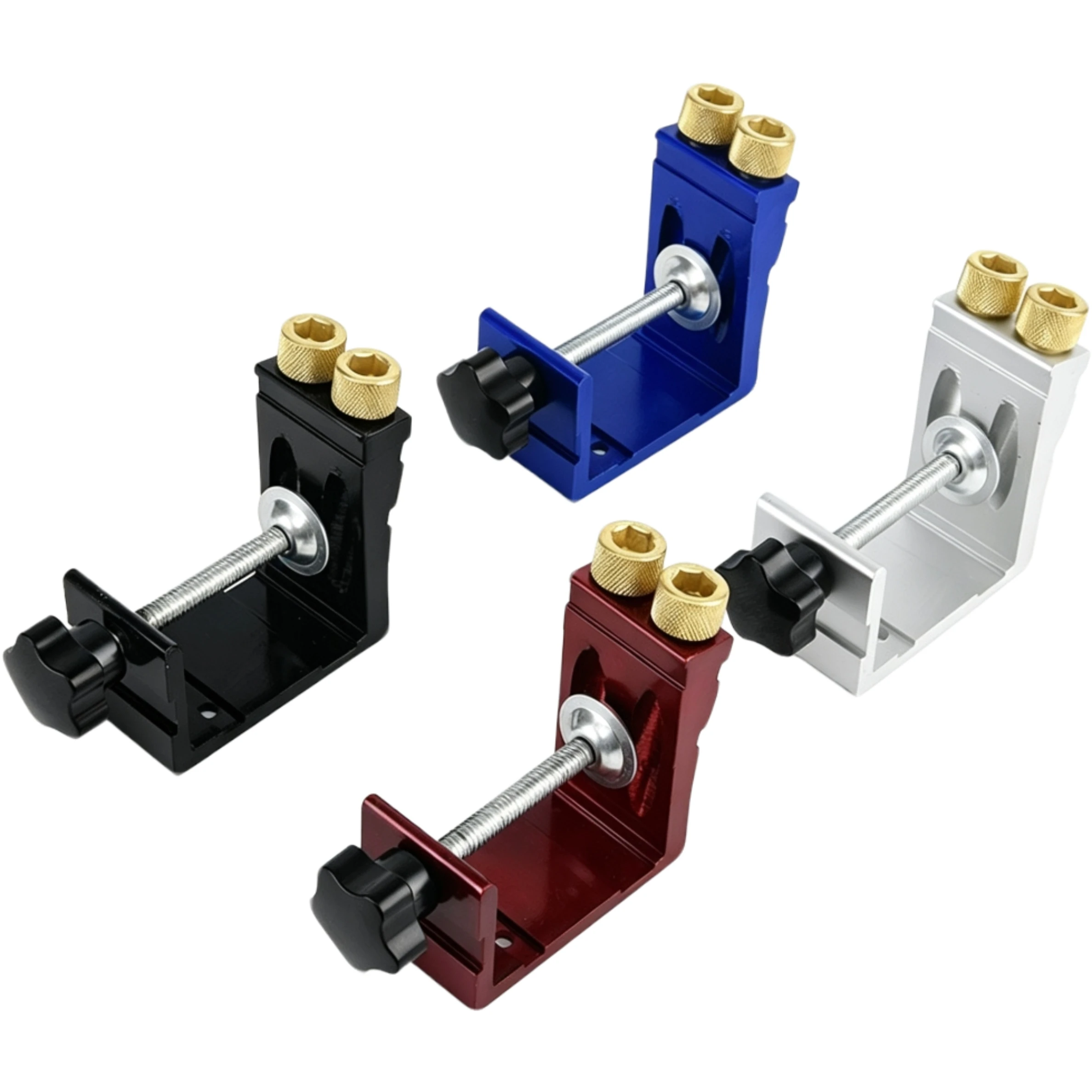 Adjustable Inclined Hole Locator Aluminum Alloy Hole Opener Stable Durable Drilling Positioning Fixture Portable Decoration Tool