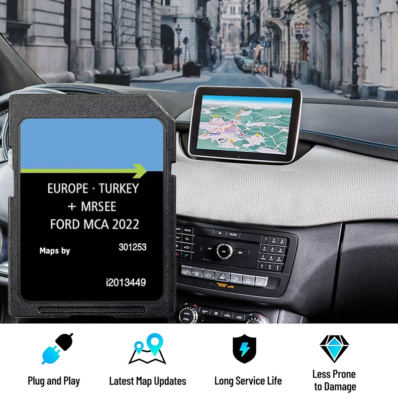 Für Ford Focus/Kuga/S-Max/Galaxy/Mondeo Navigation MCA i2013449 EU SD-Karte 2022 Sat Nav Kartenaktualisierung Touchscreen Kostenloser Versand