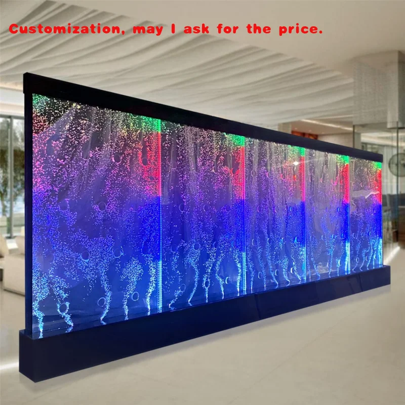 

на заказ.Декор ресторана, индивидуальные акриловые светодиодные фонари, пузырьковые стены, экраны для холла отеля, перегородки