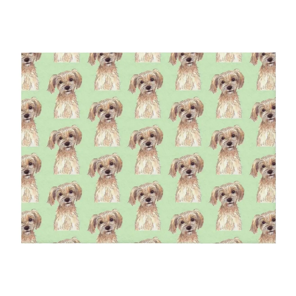 

BAILEY doodle Throw Blanket manga Heavy Flannels Hairys Blankets