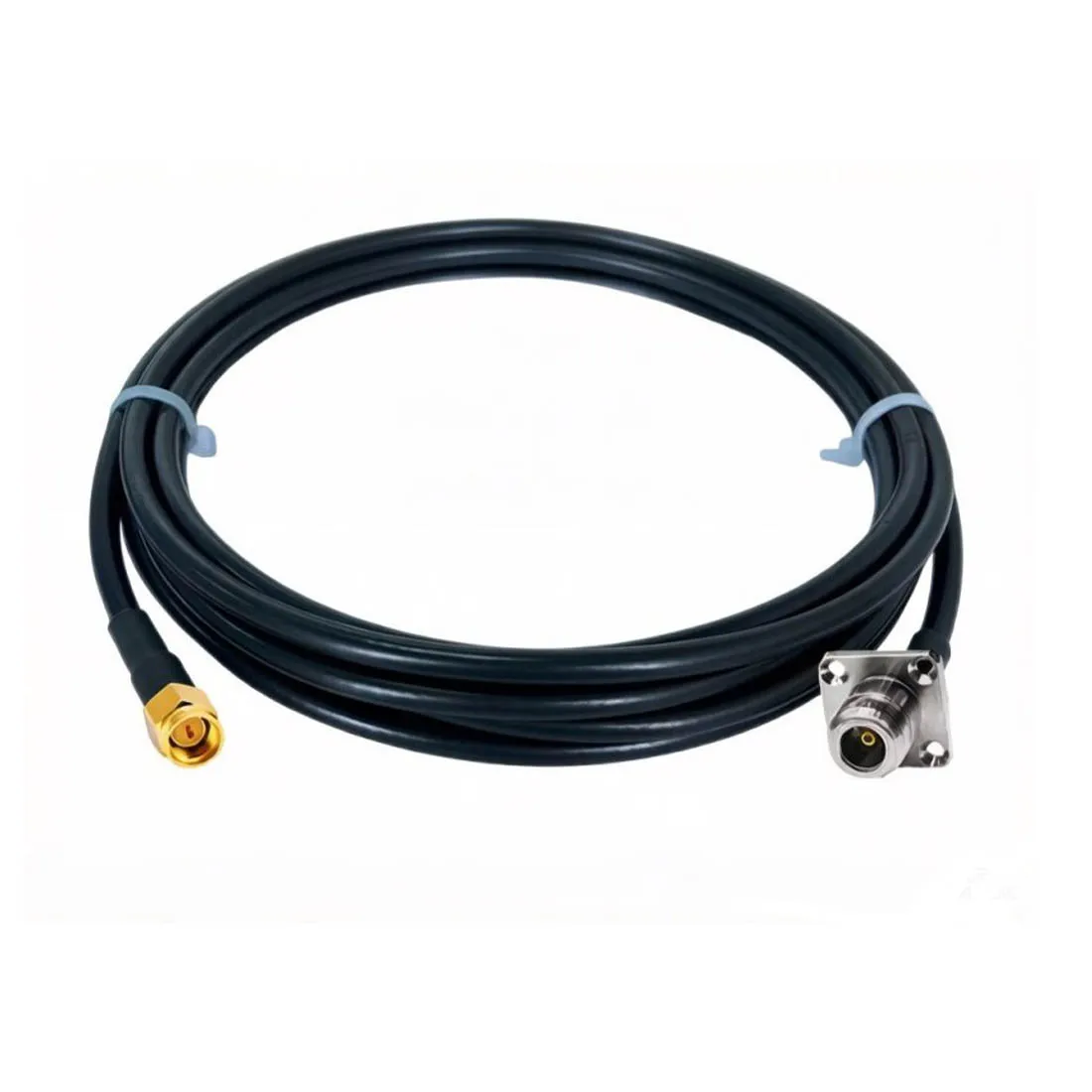 SMA-Stecker auf N-Typ-Buchse, 4-Loch-Panel-Flansch-Pigtail-Kabel RG58, 50 cm/100 cm, für WLAN-Router, NEU – Detail 6