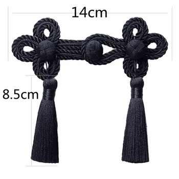 술 장식 코트 스웨터 가방과 1pcs Cheongsam 버클 패션 의류 정장 액세서리 술 단추