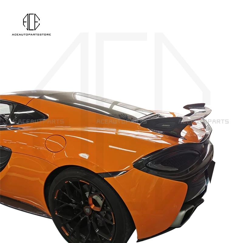 Para Mclaren 540 570S 570GT MSO estilo alerones traseros de maletero aletas traseras de fibra de carbono secas kit de carrocería de alerón trasero