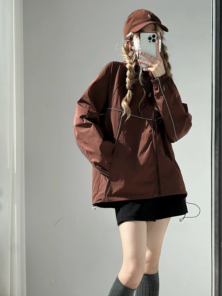 Caminhada ao ar livre feminina leve Jaet proteção solar irt primavera verão 2025 câmera de escalada de montanha design original L...