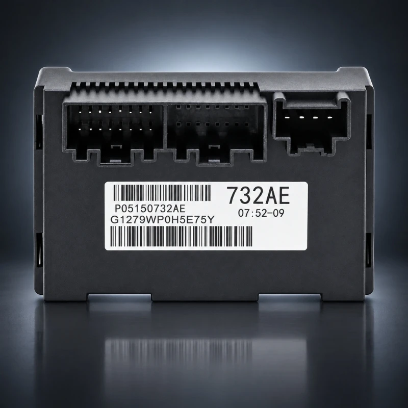 Transfer Case Control Unit P05150732AE with Multiple Keyed Ports, Port-Based Installation and 1 Control Unit Included in the