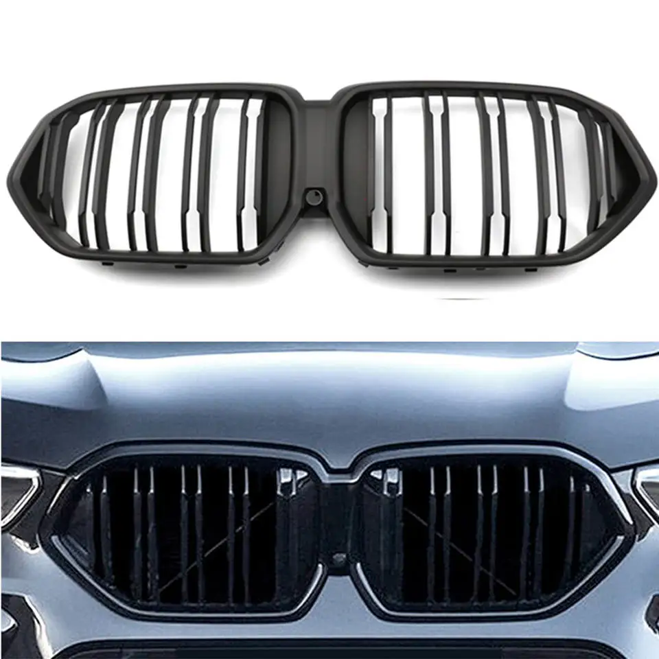 For B Grille G06 G05 X5 X6 Gloss Black Front Kidney Grill for  2020 Bumper M-Performance Racing Grills Car Accessories
