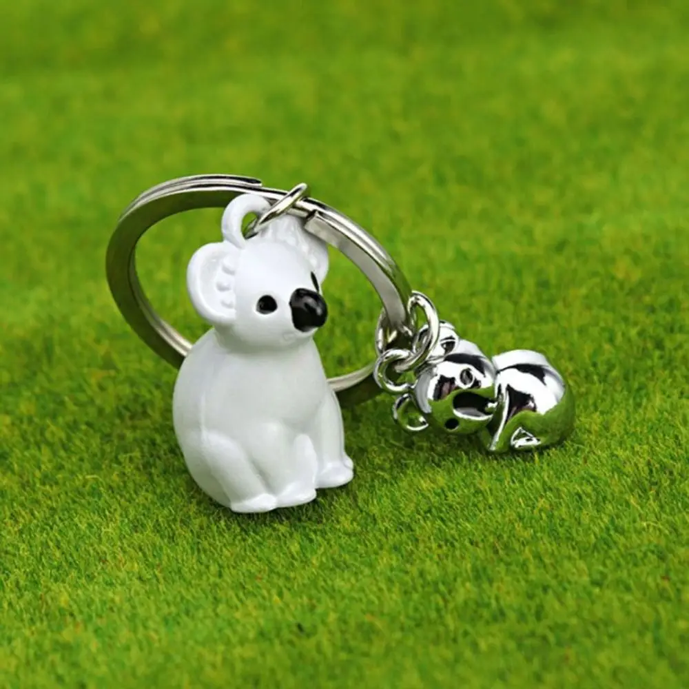 2Pcs Kawaii Cute Koala Key Chain Textured Smooth Cartoon Bag Hanging Toys Gifts Animal Metal Pendant Friend Gift image 3