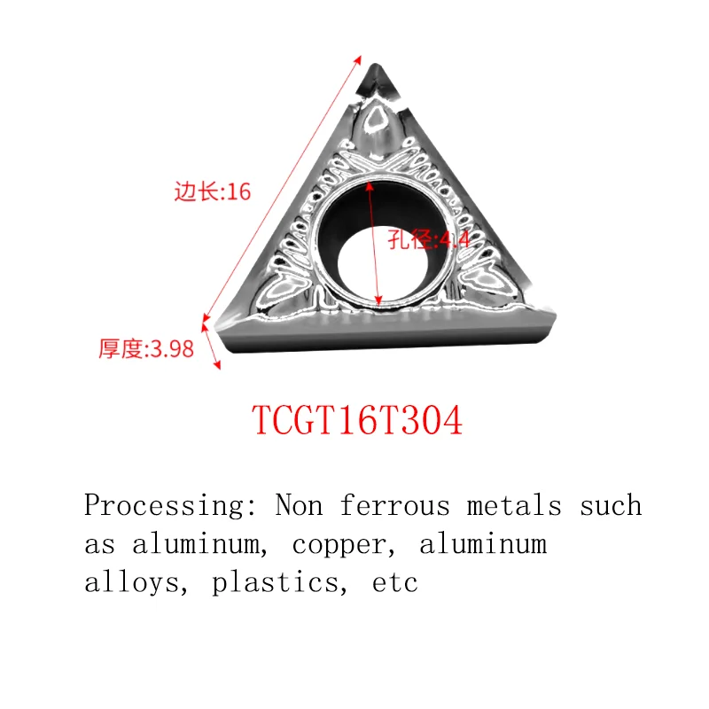 

5PCS CNC Triangle Inner Hole Turning Tool Insert Grain TCMT 110204 TCGT 16T304 Boring Small Triangle Carbide Inserts