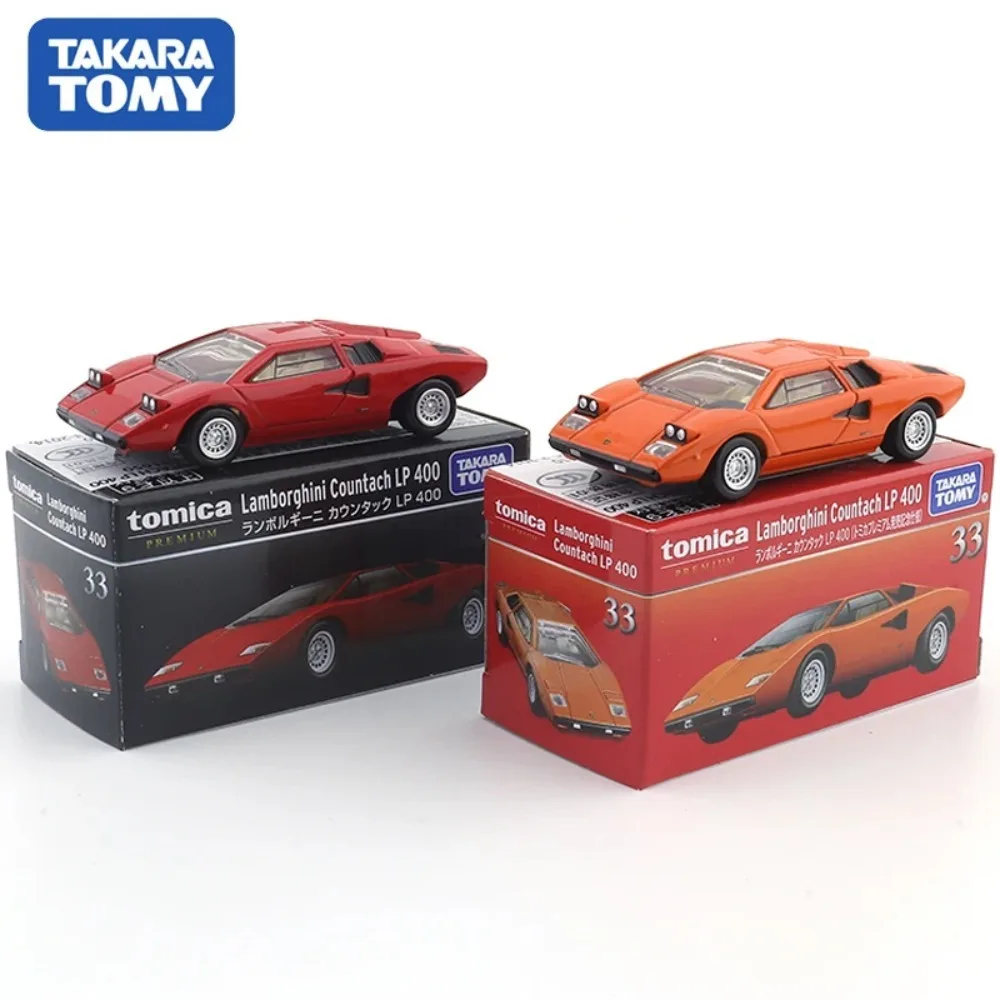 TAKARATOMY Tomica Premium TP33 Lamborghini Countach LP 400 Car Model Car Simulation Car Model Ornaments Boy Gifts