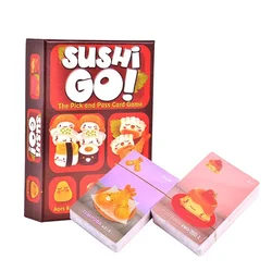 Gamewrite-Juego de cartas Sushi Go Party, juego de cartas para más de 8 años, 2-8 jugadores, 20 minutos de tiempo de juego