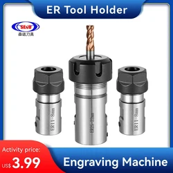 ER11 ER16 ER20 Chuck collet Spindle Motor Shaft Extension Rod Spindle Chuck Lathe Tool Spindle Tool Bar Tool Set 4mm 5mm 6mm 8mm