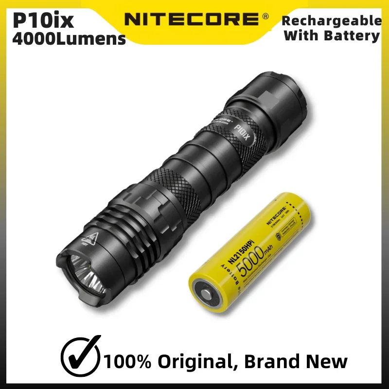 

NITECORE P10ix Rechargeable Tactical Flashlight 4000Lumens Xtreme Performance i-Generaition 21700 Ultra Troch Light