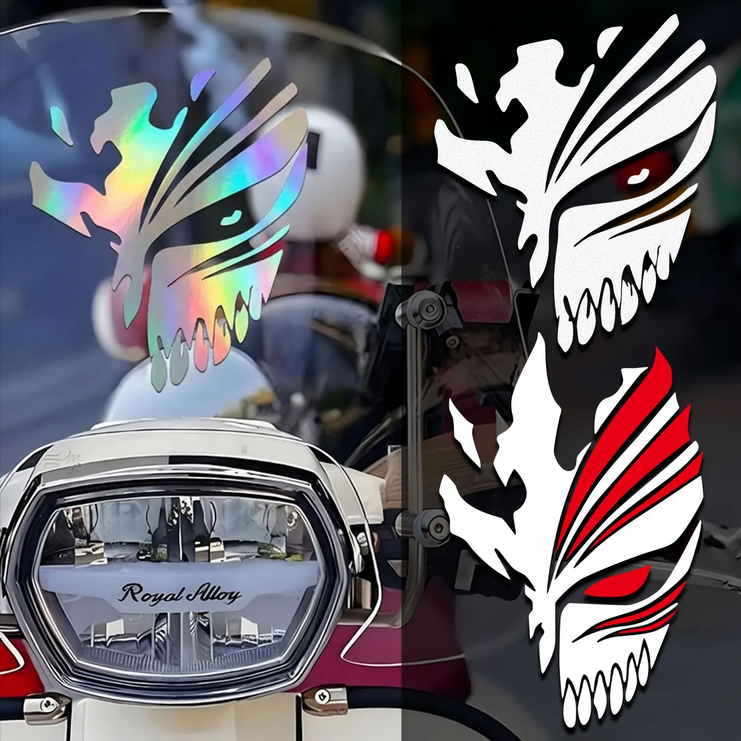 

Mask Motorcycle Sticker Funny Vinyl Decal Waterproof For Yamaha R1 MT07 Kawasaki Ninja 400 KTM Duke BMW Car Helmet