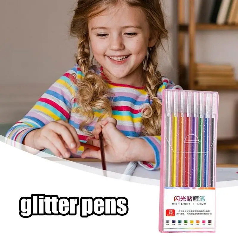 Блестящие гелевые ручки для раскрашивания Цветные гелевые ручки для раскрашивания книг Набор цветных ручек для рисования для детей и взрослых Раскраска