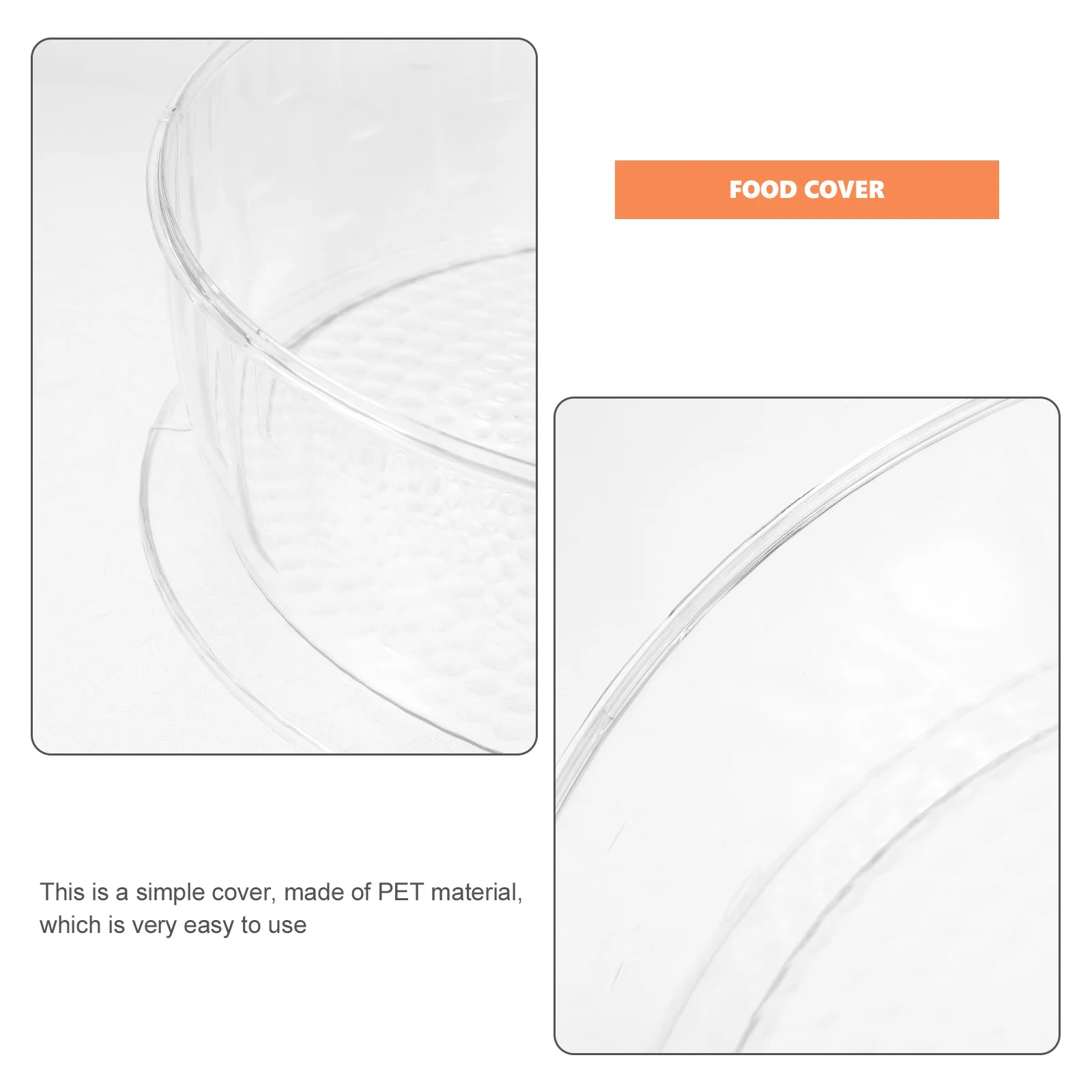 

1 Set Of Insulating Cake Cover Plastic Stackable Food Cover Transparent Kitchen Gadget For Home Restaurant Bakery Hotel Use