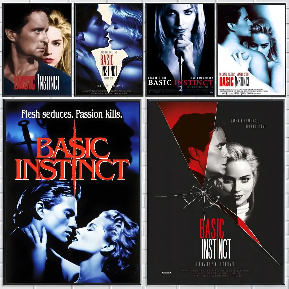 Movie Basic Instinct Poster Modern Elegant Wall Stickers, Home Decor Poster, Wall Art for Living Room & Dorm