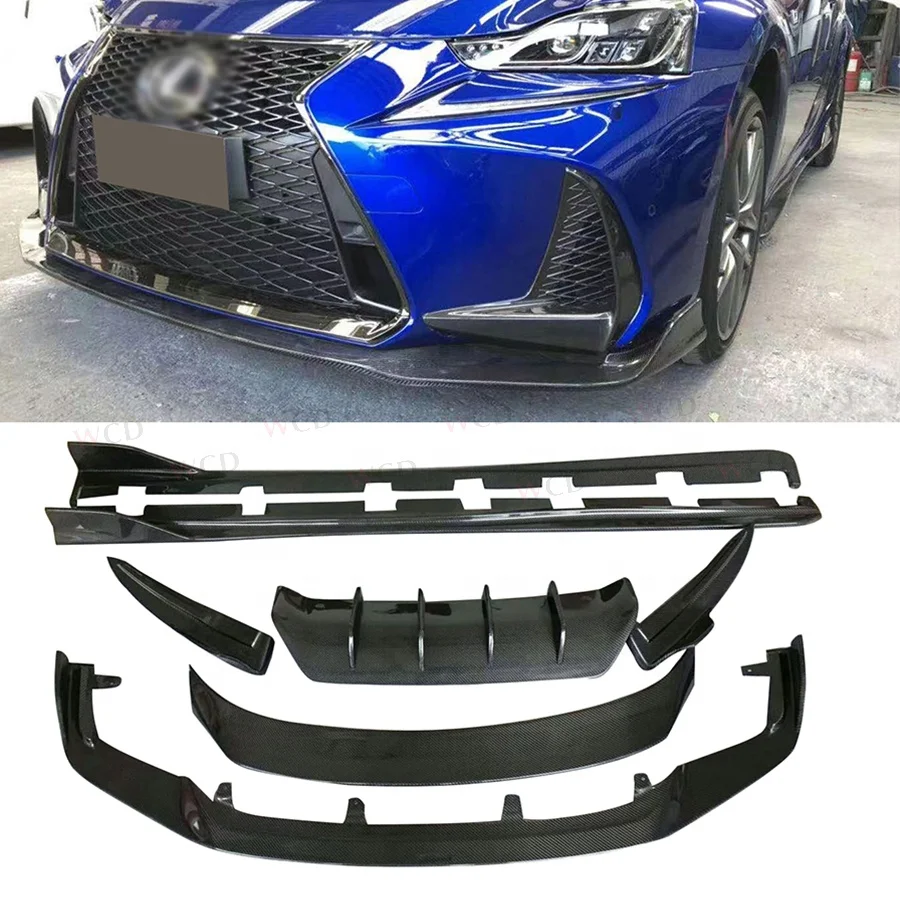 

Carbon Fiber A Style Body Kit For Lexus IS250 IS300 Front LIip Rear Diffuser Side Skirts Spoiler Bodykit