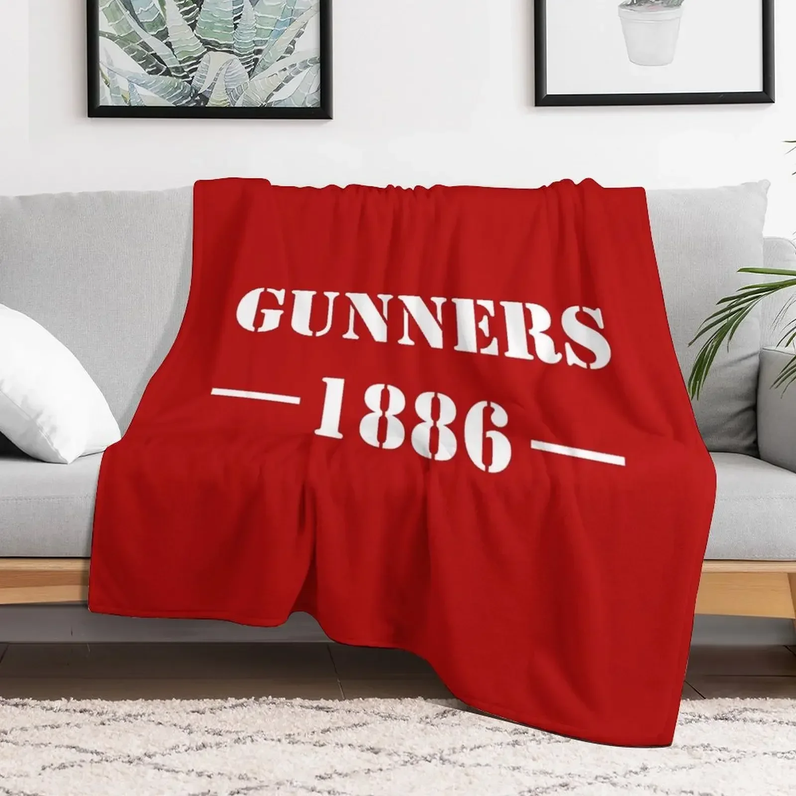 003# The Gunners Throw Blanket Summer Furrys Blankets