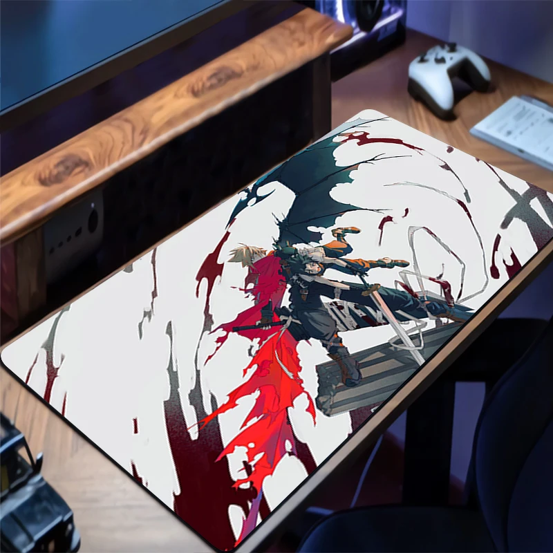 Mouse Pad Design Non-Slip Desk Mat Gaming K-kingdom H-hearts Accessories Stitched Edges For Home And Game For Gamer Mousepad