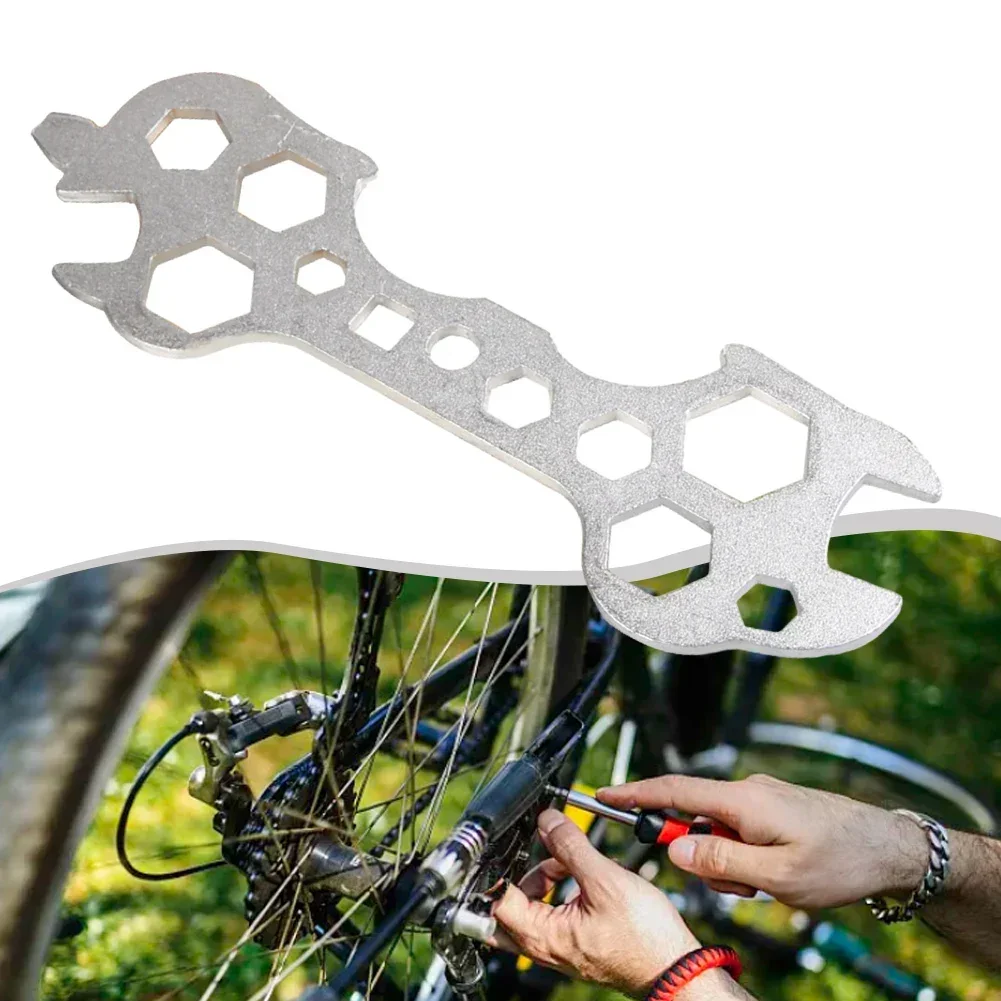 5-17mm Hexagonal Wrench Bicycle Double-sided Porous Hexagonal Wrenchs Steel Galvanized Mountain Road Bike Multihole Hex Wrench