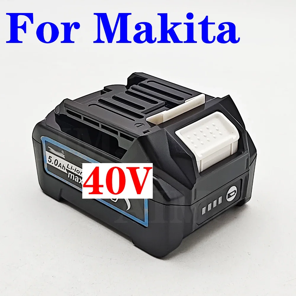 Untuk Makita Baterai 40V Baterai Li-ion 5,0Ah untuk XGT 40V BL4025 BL4040 BL4020 BL4050 BL4060 BL4050B Obeng Bor Listrik