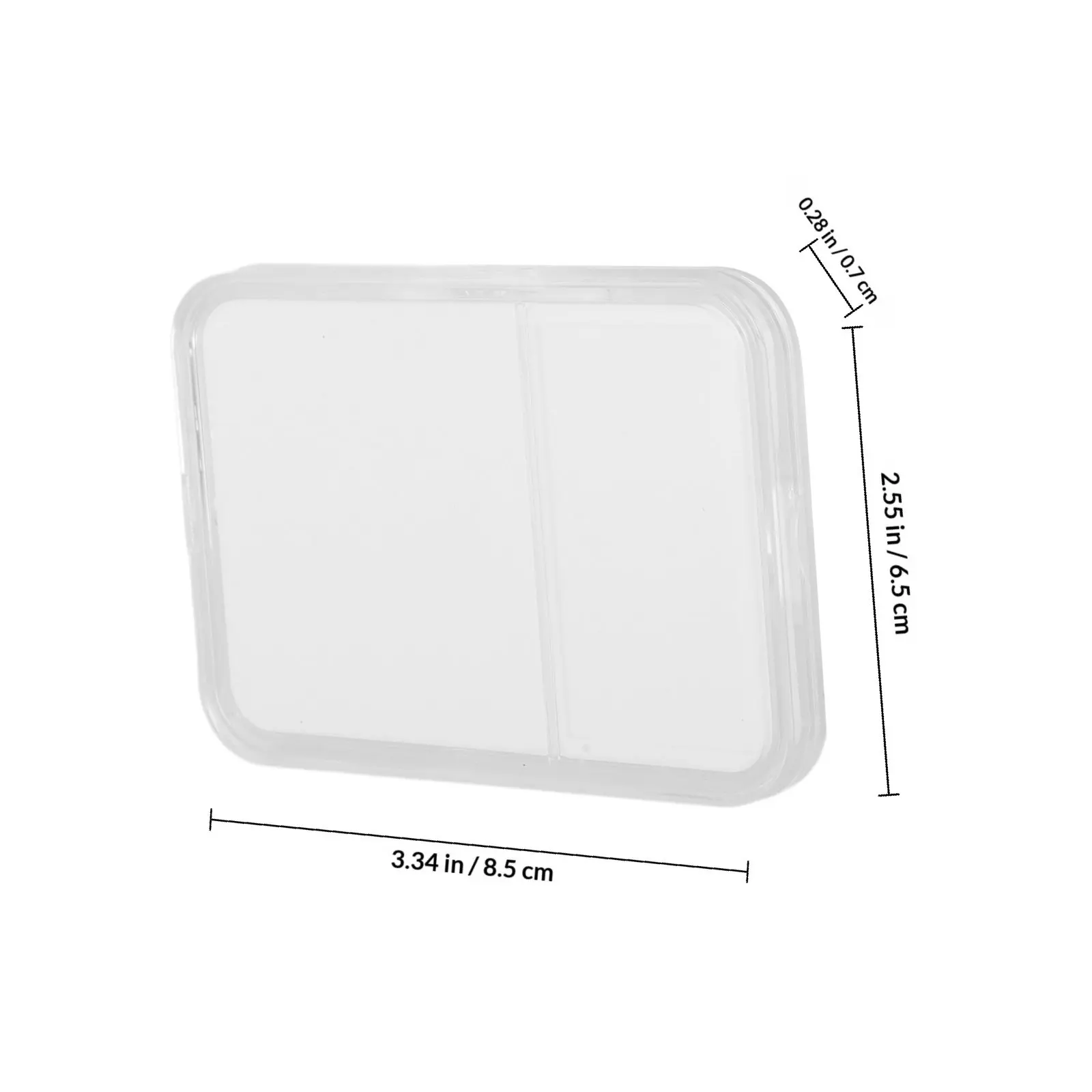 4Pcs Stamp Display Box Transparent Storage Case Clear Plastic Holder Stamp Collect Organizing Accessories Clear Plastic Box
