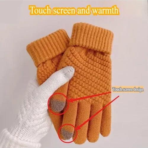 터치 스크린 장갑, 따뜻한 추운 겨울 라이딩, 두꺼운 코튼 팝업 장갑, 자전거 액세서리, 오토바이 장갑, 1 쌍 