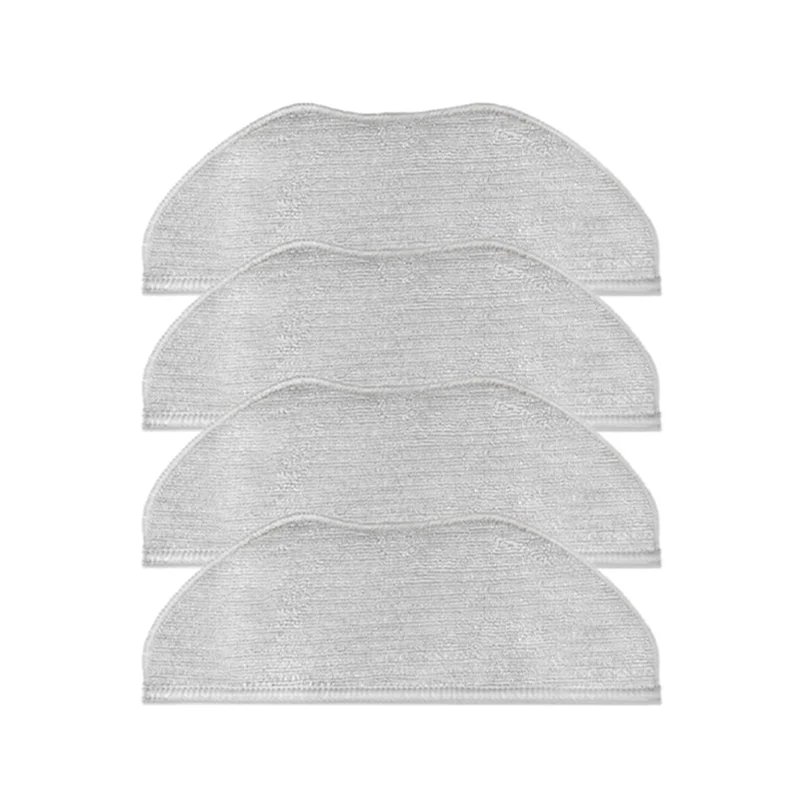 A61T-4Pcs Mop Cloth for Tefal Rowenta X-Plorer Serie 95 RG7975WH RG7987WH Robotic Vacuum Cleaner Spare
