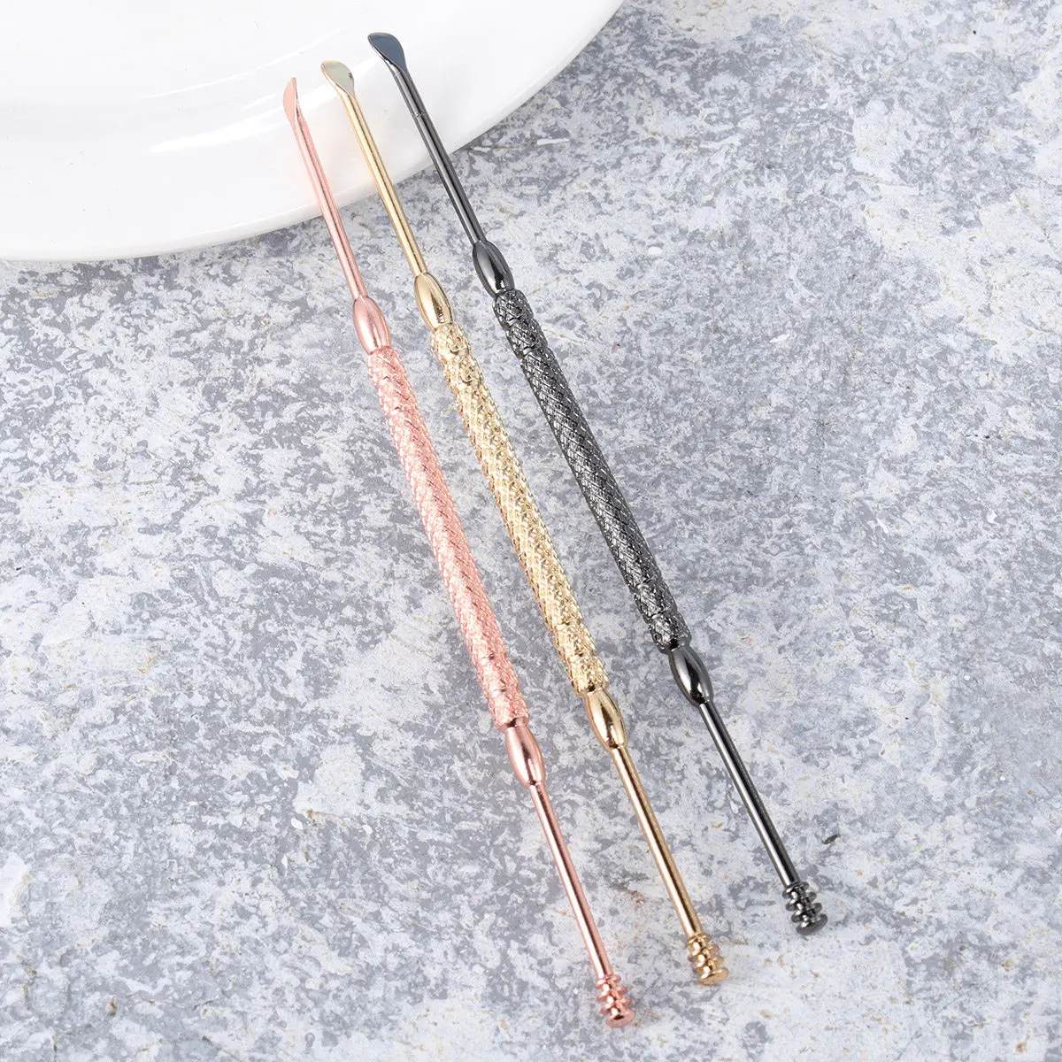 3Pcs Rustproof Stainless Steel Earpick Set Portable Earwax Remover for Effective Ear Cleaning Adults Kids Ear Scoop