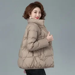 Female Coats Cropped Short Thick Padding Quilted Padded Duck Down Women's Jacket Heavy Luxury Outdoor Clothing Novelties Cute