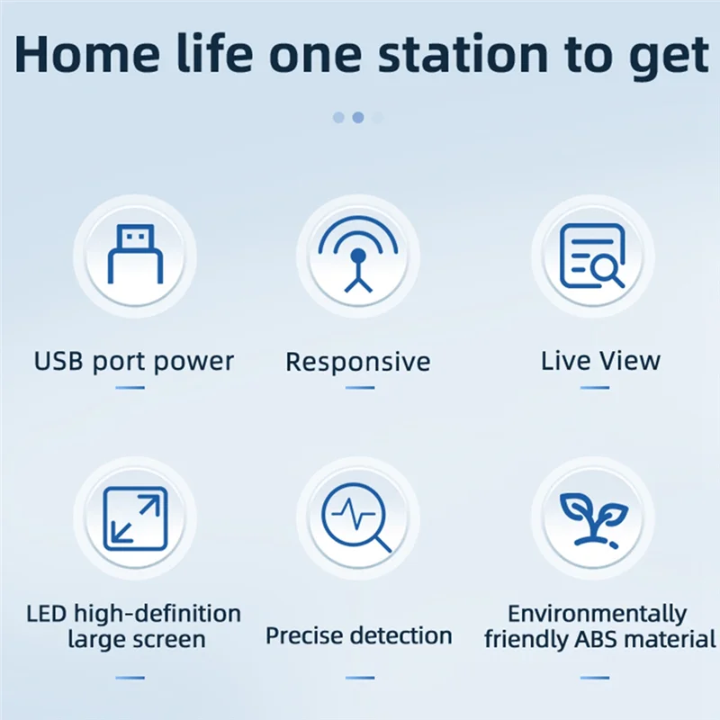 

Подходящий датчик освещенности Tuya, детектор яркости с дисплеем обнаружения температуры и влажности, связь безопасности для умного дома