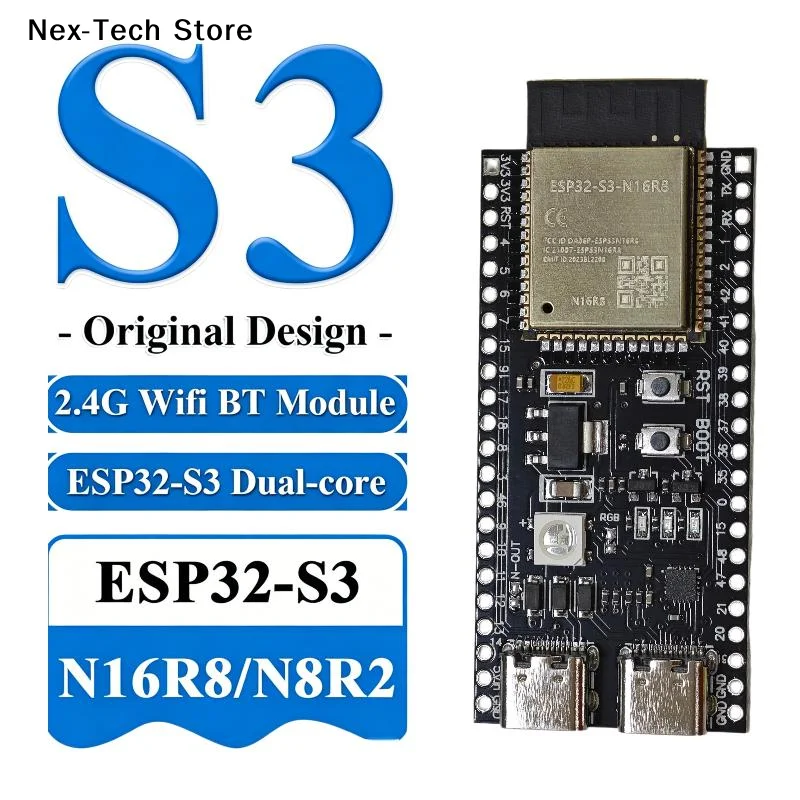 [NT]Dual Core Development Board With 2.4G WiFi Bluetooth Support Perfect For DIY Electronics IoT Projects And Programming Work