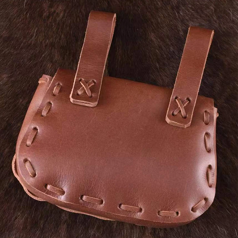 NEUE Punk Vintage Taille Tasche Medieval PU Leder Waistpack Anime Lolita Retro Satchel Telefon Brieftasche Party Halloween Cosplay Requisiten – Detail 9