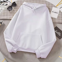 2025 white Hoodies men women Autumn Long Sleeve Pullover Tops Casual Pocket Hoodies Unisex Outer Loose Sport Wear