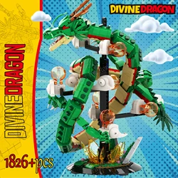 Creative Expert Ideas Shenron Seven Dragon Anime Action Figures Model Building Blocks Bricks Toys For Children Gifts