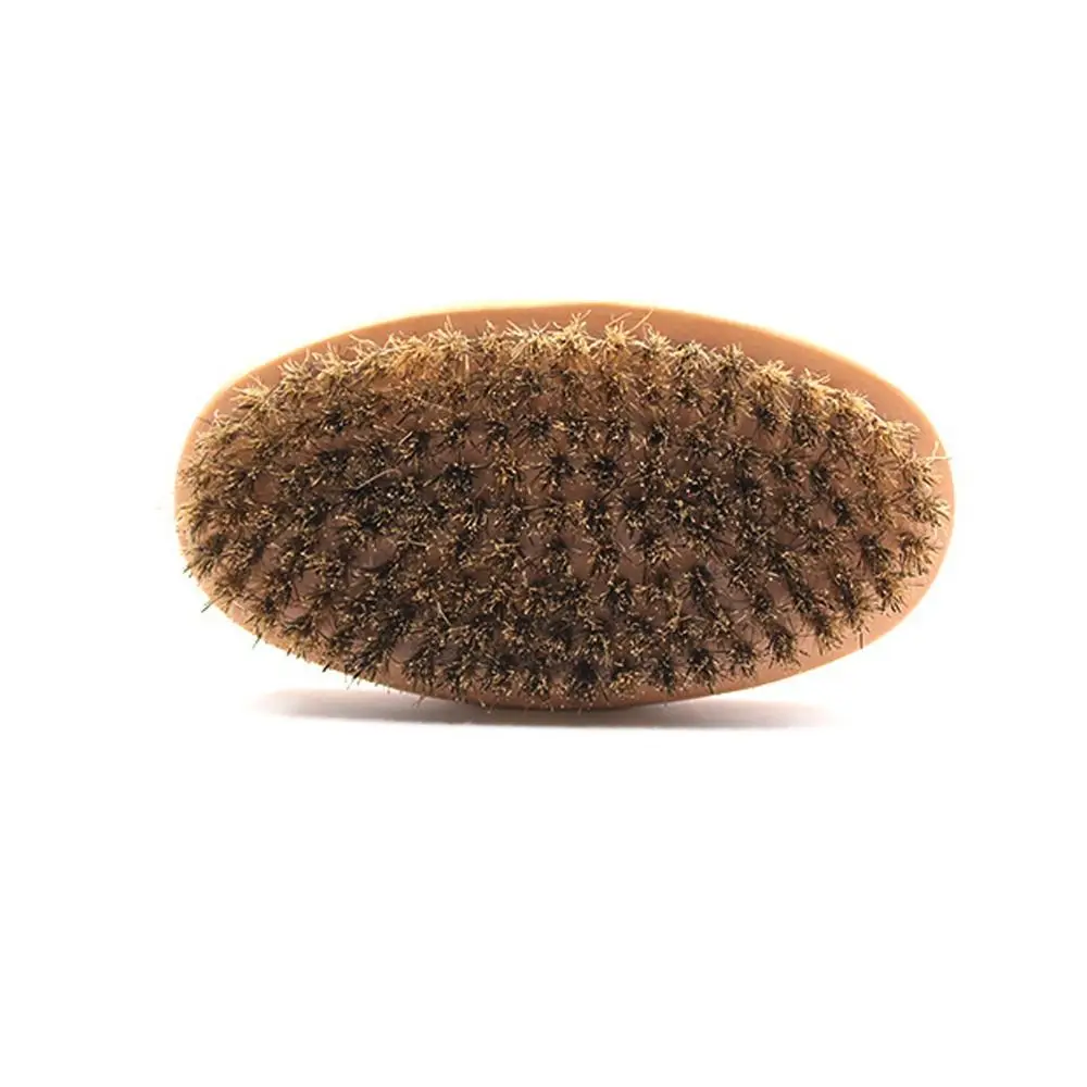 Face Massage Wood Boar Bristle Beard Brush Professional Portable Men's Shaving Brush Soft Durable Mustache Brush Barber