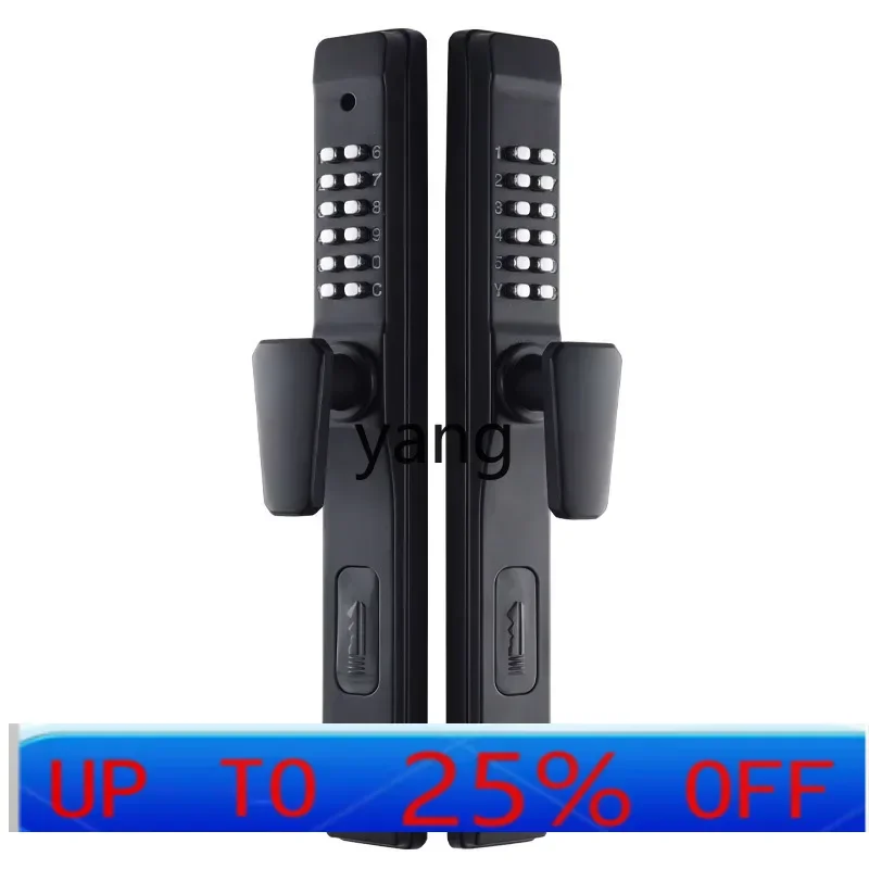 قفل بكلمة مرور ميكانيكي لباب الفناء LTT مقاوم للماء بدون كهرباء، قفل بكلمة مرور من الألومنيوم المجوف على الوجهين