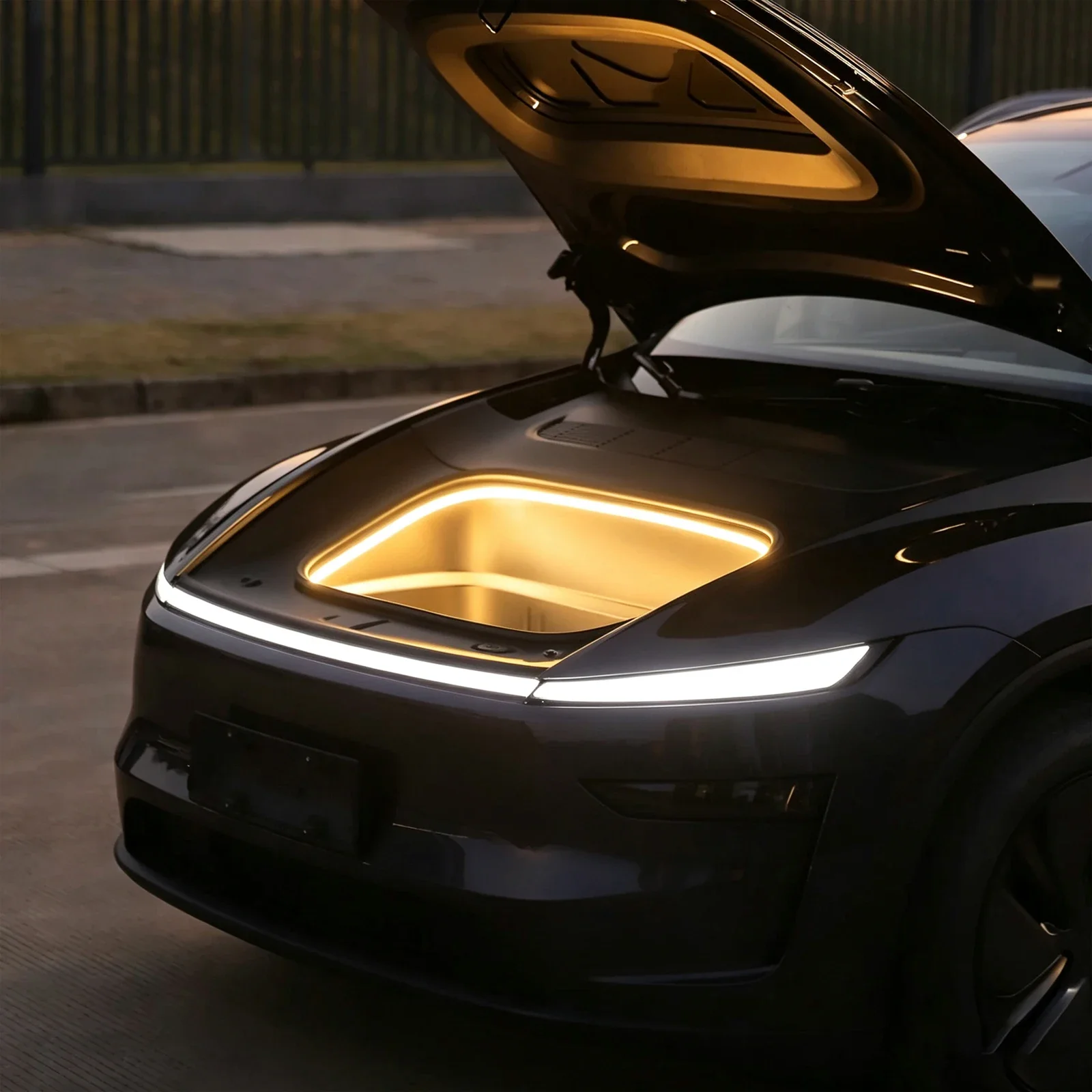 Ambient Surround Trim Front Trunk Light For Tesla Model YL Model Y Juniper 2026 2027 2028 Bright LED Strip Lamp Car Accessories