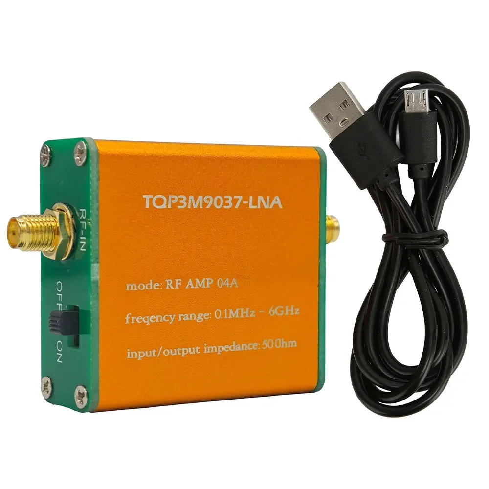 RF AMP 04A 0.1MHz-6GHz Low Noise Amplifier TQP3M9037-LNA RF Amplifier Module (Without Battery/With Battery)