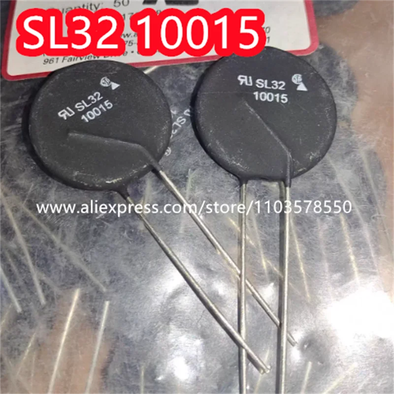 (2PCS) SL3210015 Thermistor SL32 10015 SL 3210015 DIP2 ICL 10 Ohms 20% 15A 30MM SL32-10015