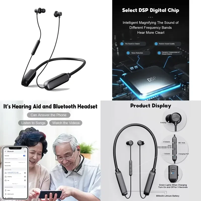 100-160 HoursNoise Reduction Rechargeable Ear Hearing Device Support Endurance