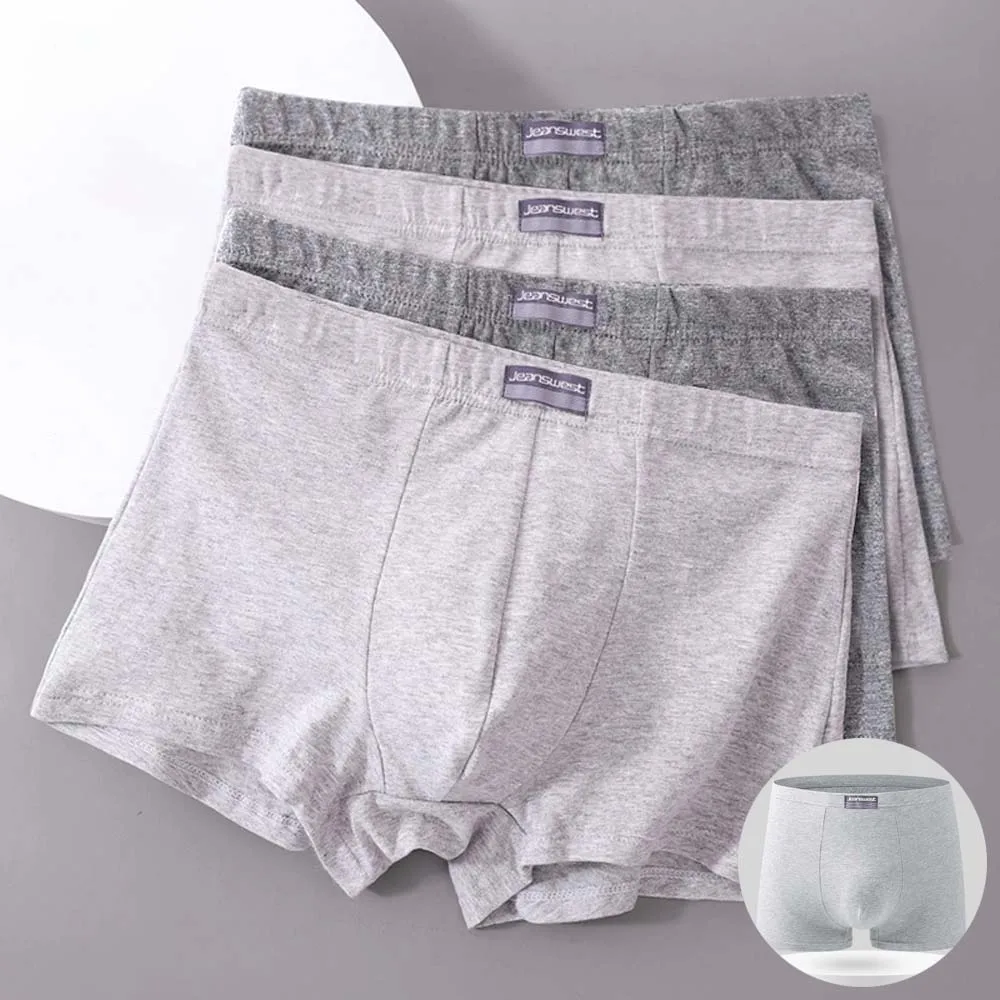 

4Pcs Men's underpants Breathable Cotton Men's briefs 3D Cutting U Pouch Design Boxer men Soft Touch Man Underwear