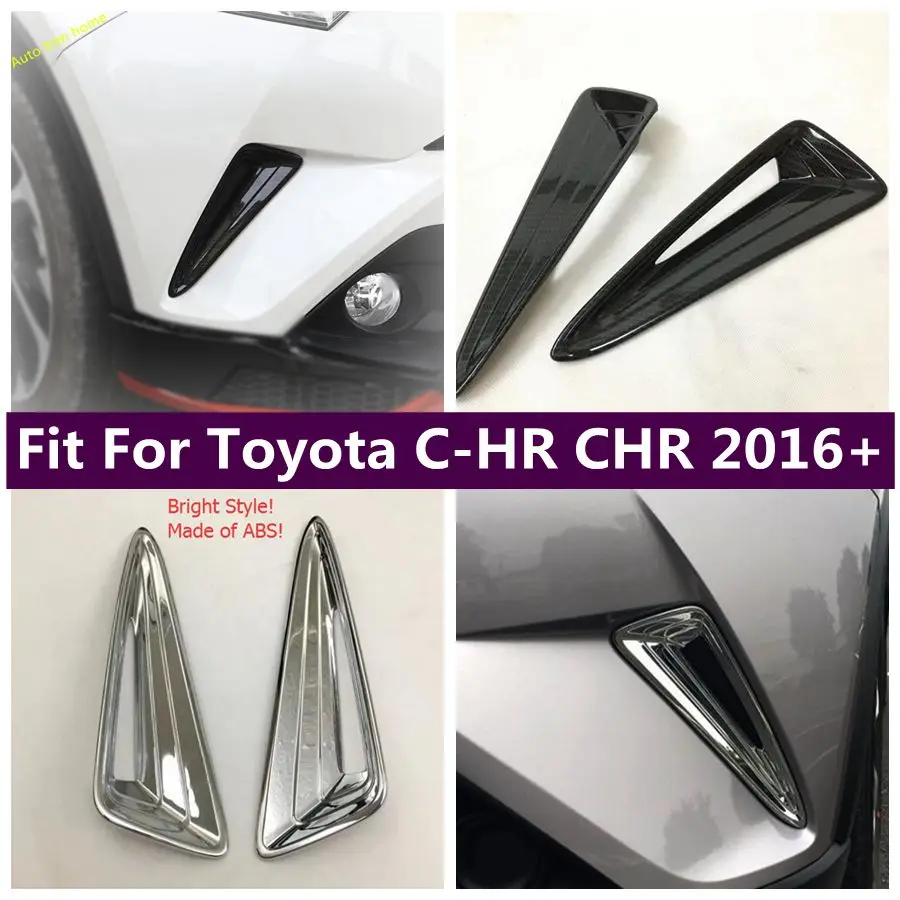 

Front Fog Light Lamp Eyelid Eyebrow Decoration Frame Cover Trim Fit For Toyota C-HR CHR 2016 - 2019 Car Accessories